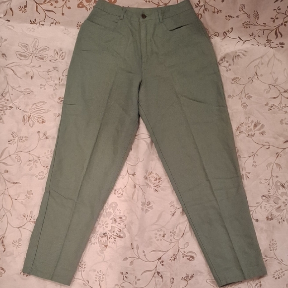 Talbots Pants - Talbots Green Chinos Classic Cotton Khakis